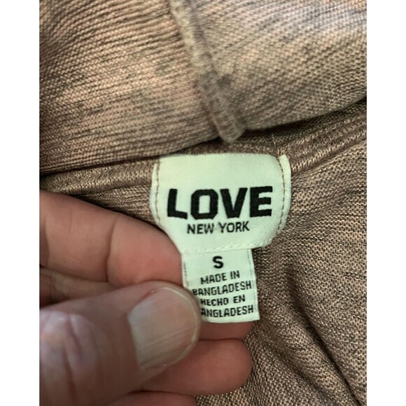 Love New York Hoodie Dress Womens Small Pink Brooklyn Athletics NYC Lace Up - Picture 9 of 10